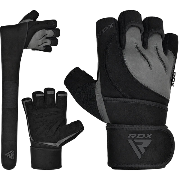 RDX Gym Glove Micro Plus S / Grey/Black Weight Lifting Gloves