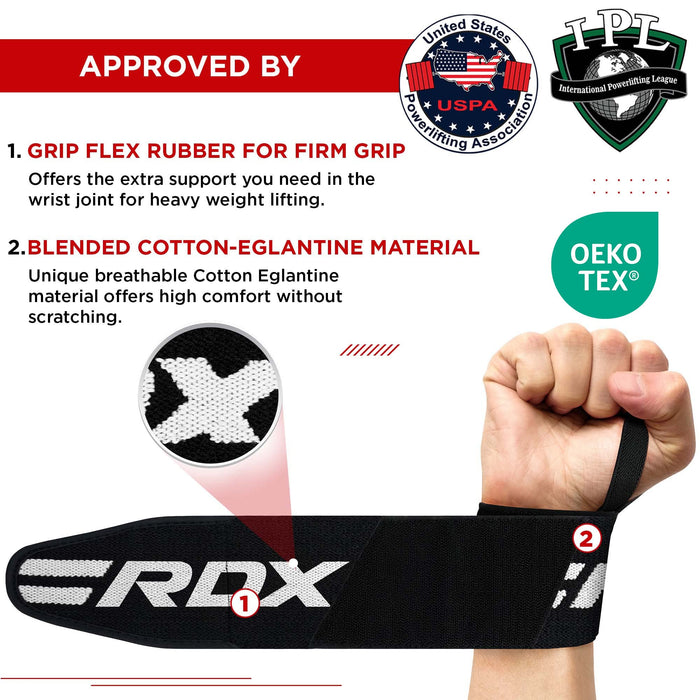 RDX Gym Wrist Wrap Pro Black