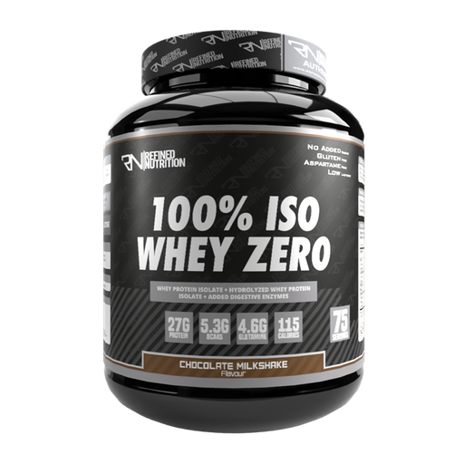 Refined Nutrition 100% Iso Whey Zero 2.27kg Chocolate Milkshake - Sports Supplements at MySupplementShop by Refind Nutrition