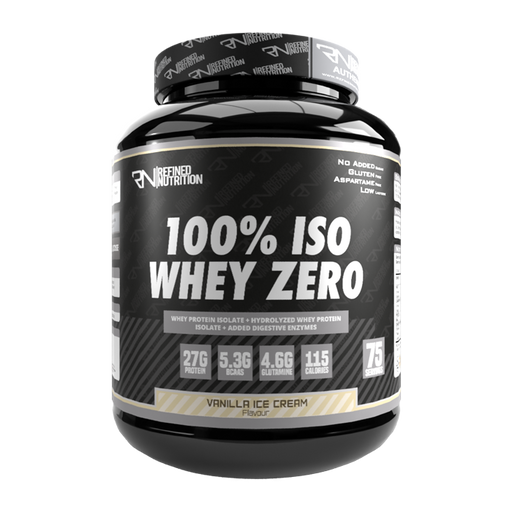 Refined Nutrition 100% Iso Whey Zero 2.27kg Vanilla Milkshake - Sports Supplements at MySupplementShop by Refind Nutrition