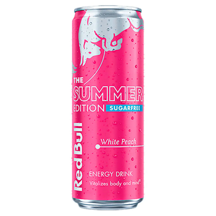 Red Bull Summer Edition Sugar Free White Peach 12x355ml