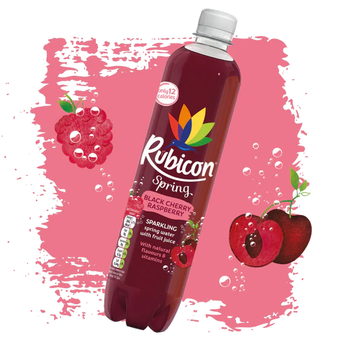 Rubicon Spring 12 x 500ml - Sparkling Spring Water with Real Fruit Juice & Natural Flavours