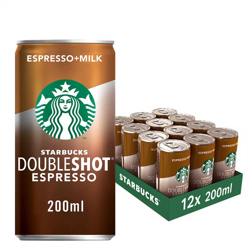 Starbucks Doubleshot Espresso 12x200ml + Milk