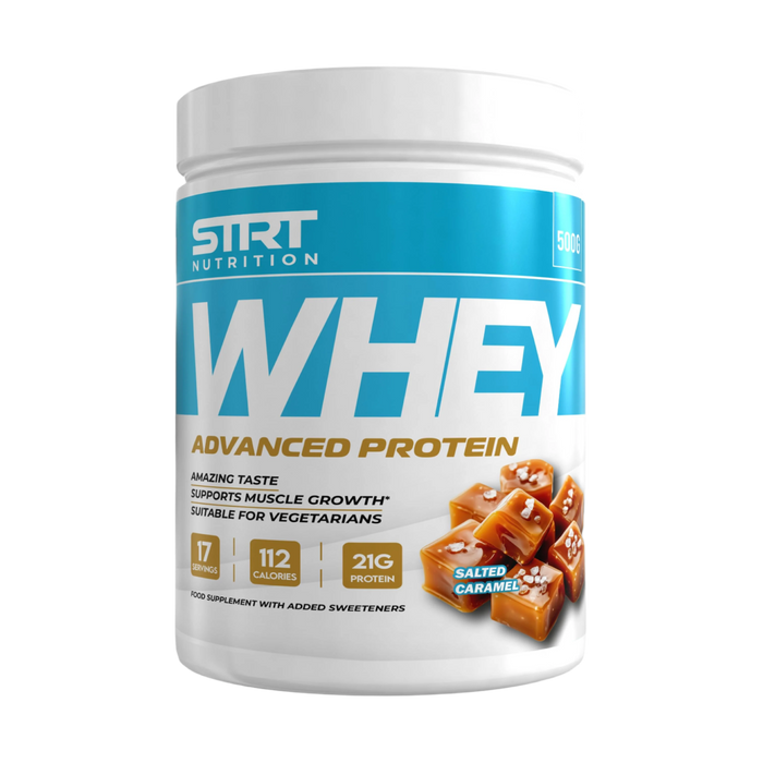 STRT Nutrition Whey Protein 500g - 21g Protein, 17 Servings, Multiple Flavours