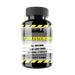 Supplement bottle labeled 'Turkesterone' with black and yellow design on a white background