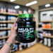Close-up of (SciTec Multi Pro Plus - 30 packets) held up inside My Supplement Shop, clearly showing the front label in a Sports Nutrition setting.
