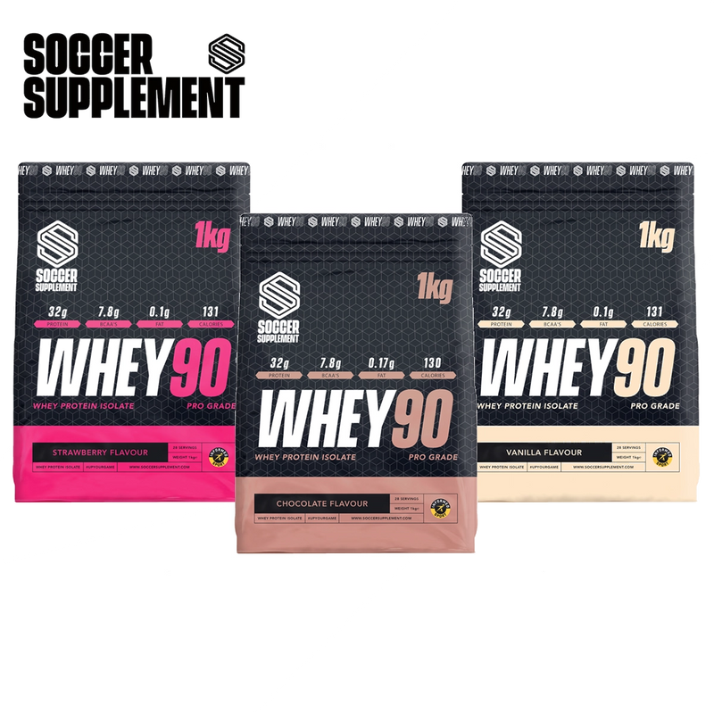 Soccer Supplement Whey 90 Pro Grade Whey Protein Isolate 1kg