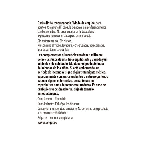 Solgar Garlic Oil Perles 42x100 SGL