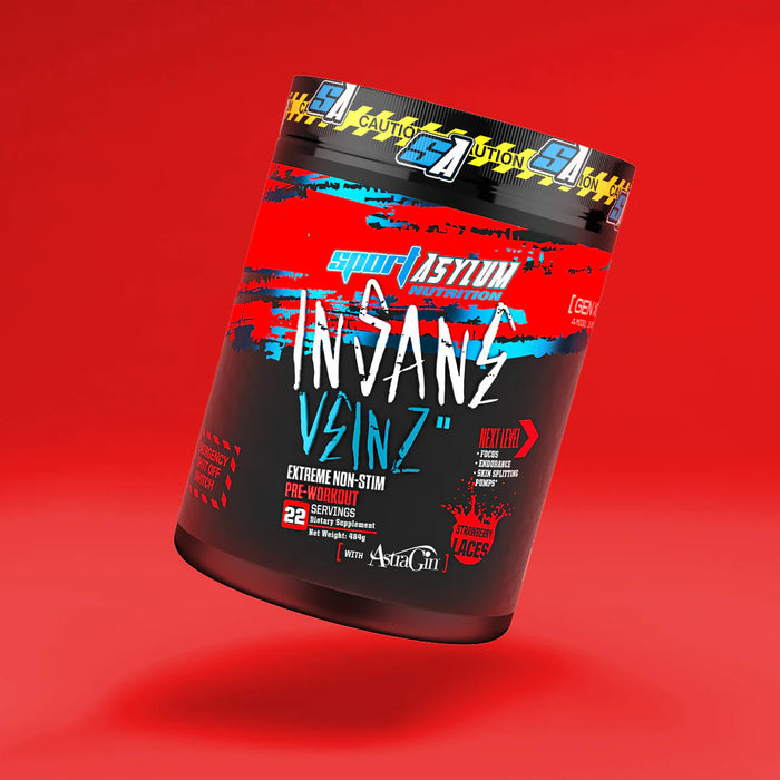 Sport Asylum Nutrition Insane Veinz Non Stim Pre Workout  484g