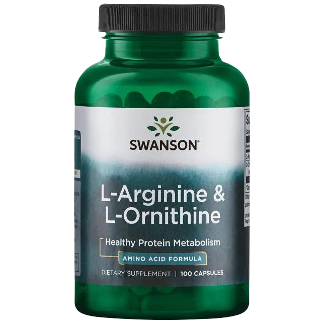 Swanson L-Arginine & L-Ornithine - 100 caps