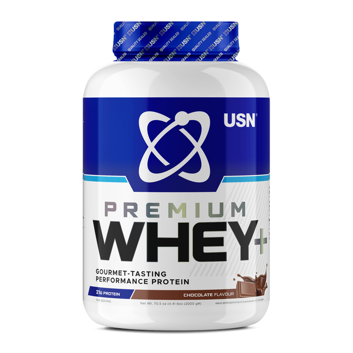 USN Whey+ Premium Protein Powder 2kg - Chocolate - Protein Powder at MySupplementShop by USN