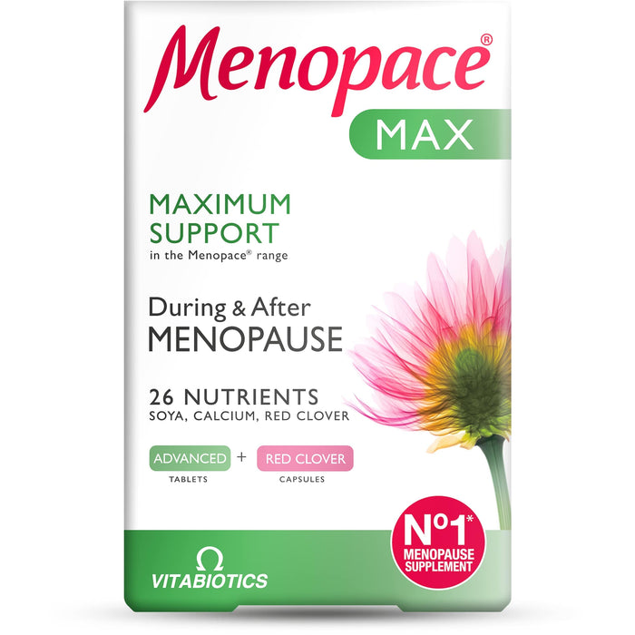 Vitabiotics Menopace Max Calcium & Red Clover 84 Tablets - Women at MySupplementShop by Vitabiotics