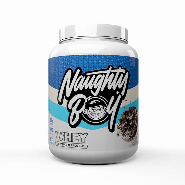 NaughtyBoy® Advanced Whey - High-Protein, Low-Fat Formula - 2010g (67 Servings) - Cookies & Cream - Protein Powder at MySupplementShop by Naughty Boy