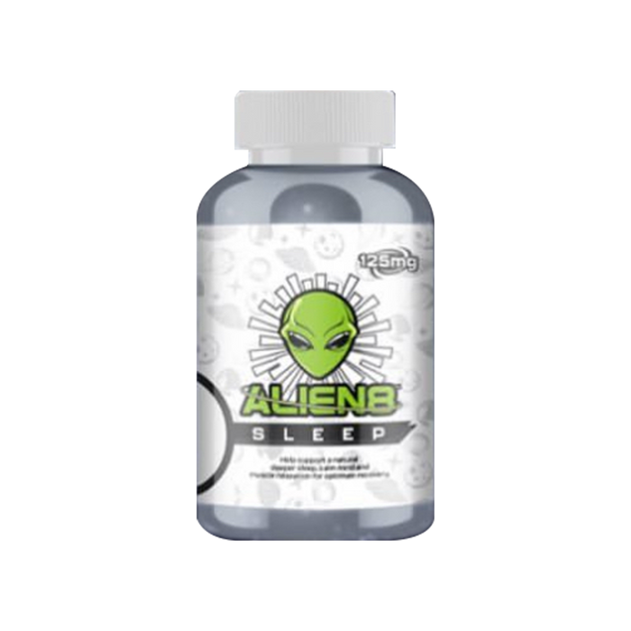 Alien8 Sleep 60 Capsules – Advanced Sleep Aid with Magnesium, 5-HTP, and Valerian for Deep Relaxation and Recovery