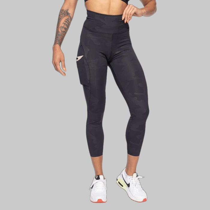 Better Bodies High Waist Leggings- Black Camo