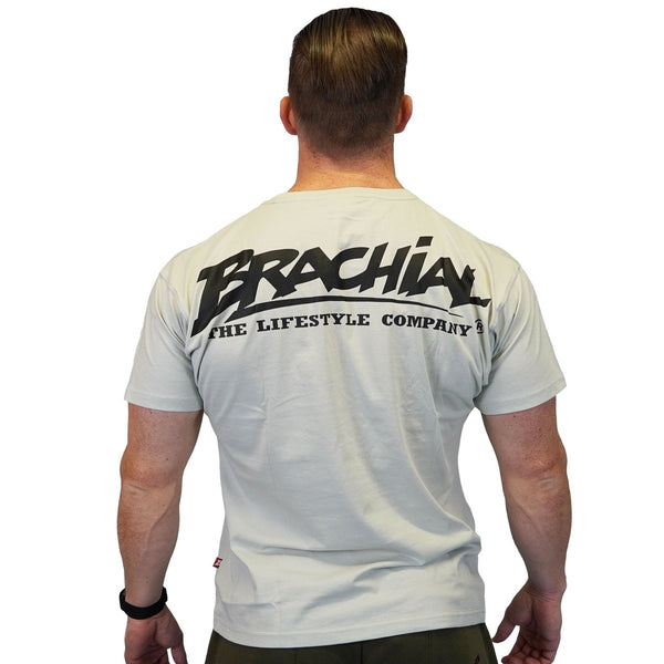 Brachial T-shirt Sky Grey - Small - T-Shirt at MySupplementShop by Brachial The Lifestyle Company