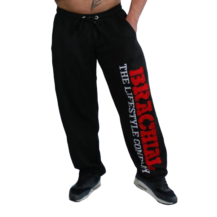 Brachial Tracksuit Trousers Gym - Black/Red