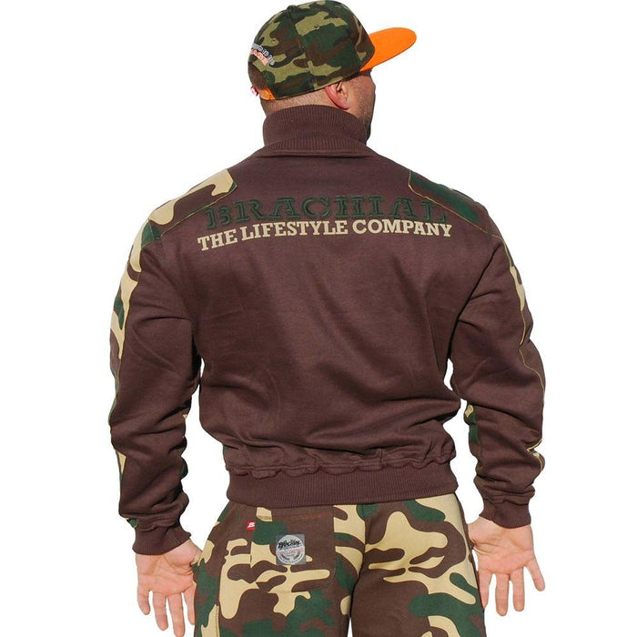 Brachial Zip Sweater Fuel - Camo - Small - Sweater at MySupplementShop by Brachial The Lifestyle Company