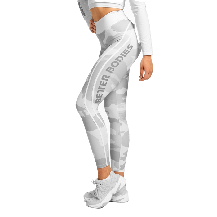 Better Bodies Camo High Tights - White Camo