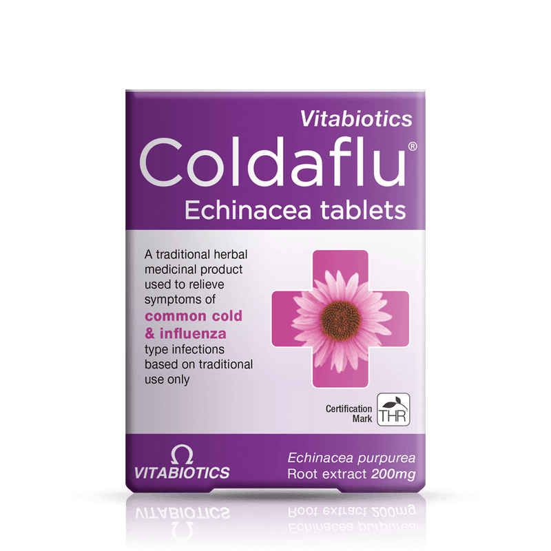 Vitabiotics Cold & Flu Echinacea 200mg 30 Tablets