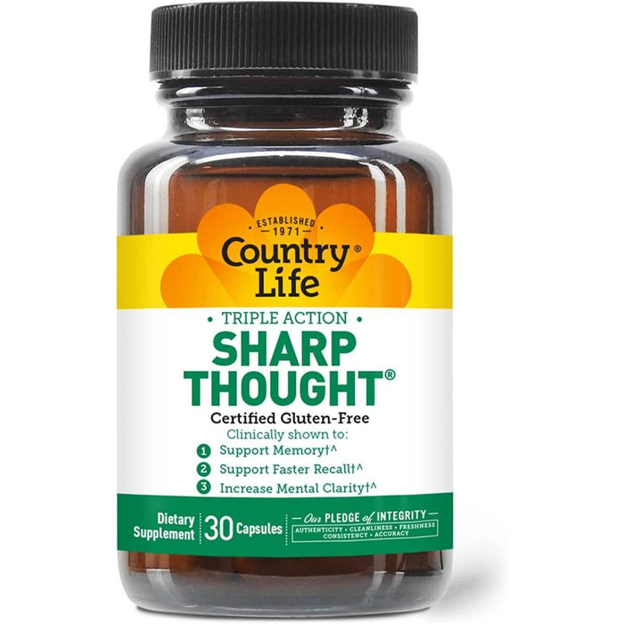 Country Life Sharp Thought 30 Capsules - Brain & Memory at MySupplementShop by Country Life