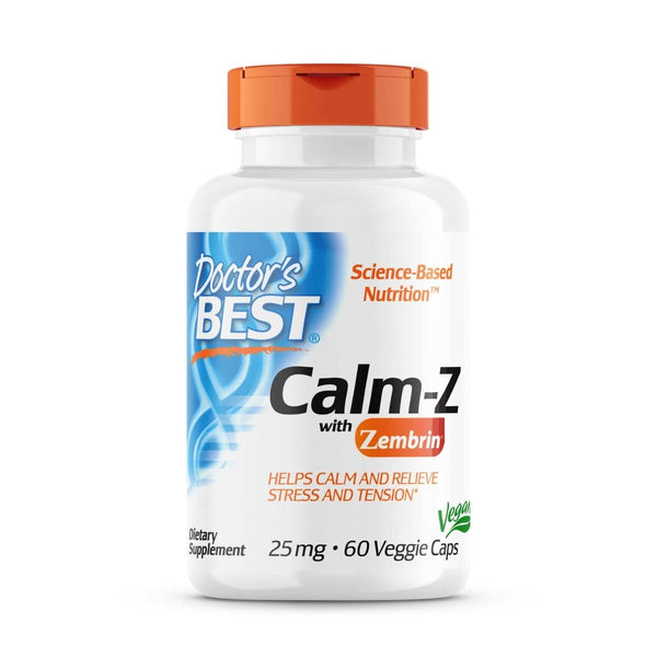 Doctor's Best Calm-Z with Zembrin 25 mg 60 Veggie Capsules - Health and Wellbeing at MySupplementShop by Doctor's Best