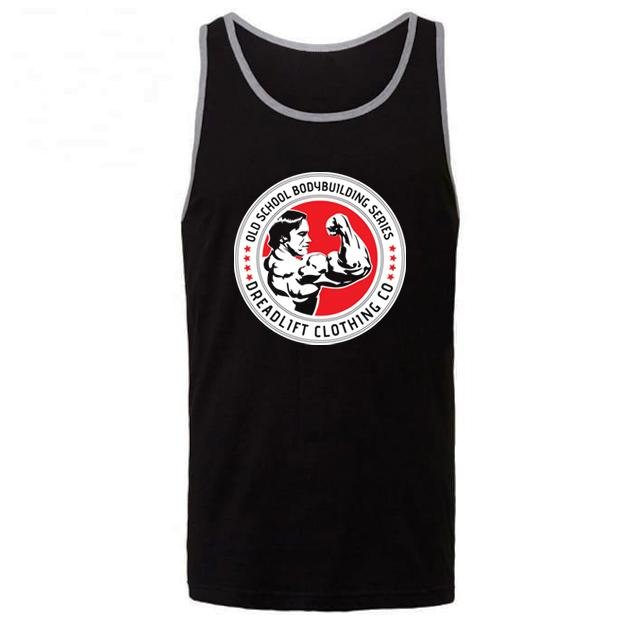 Dreadlift Oldschool Bodybuilding Tank - Black/Grey