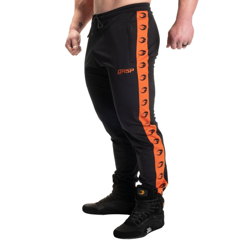 GASP Tracksuit Pants - Black/Flame