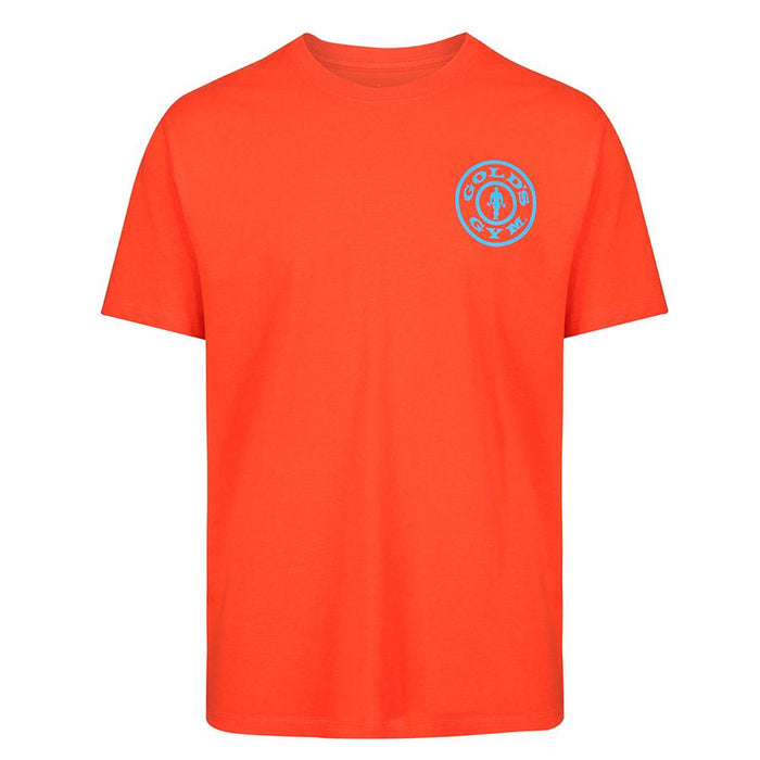 Golds Gym Basic T-Shirt - Orange/Turquoise