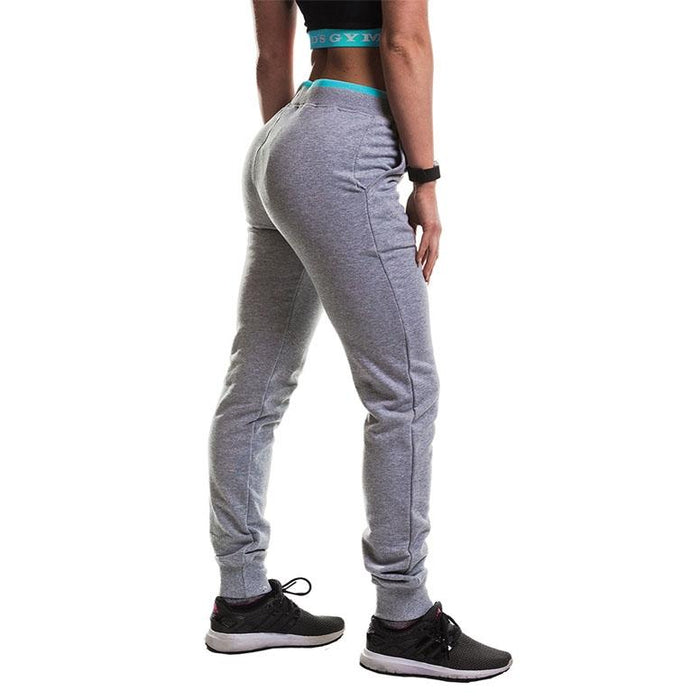 Gold's Gym Fitted Loop Back Jog Pants Grey Marl