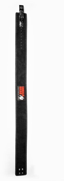 Gorilla Wear 4 Inch Leather Lever Belt Black