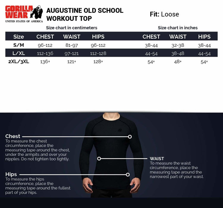 Gorilla Wear Augustine Old School Work Out Top - Black