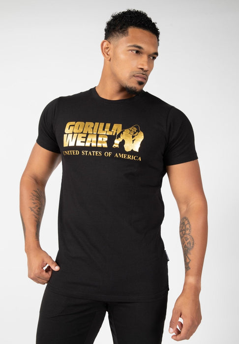 Gorilla Wear Classic T-Shirt Black/Gold