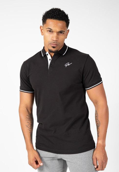 Gorilla Wear Delano Polo Black/White - Polo at MySupplementShop by Gorilla Wear