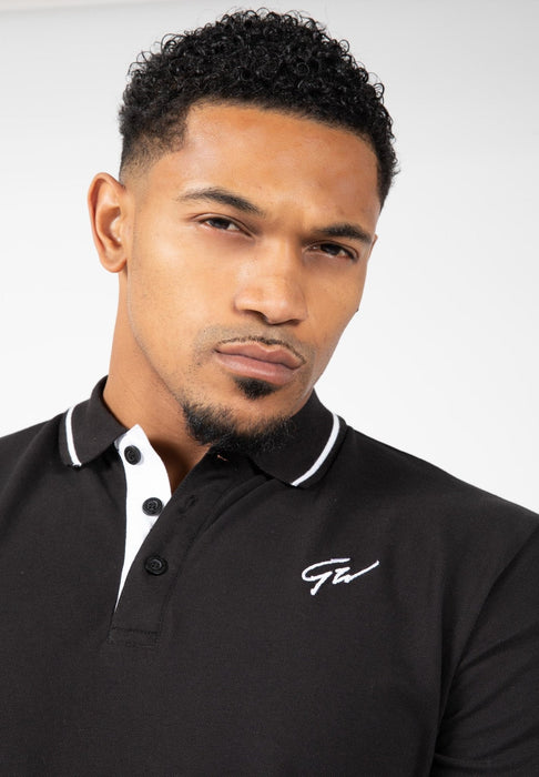 Gorilla Wear Delano Polo Black/White - Large - Polo at MySupplementShop by Gorilla Wear