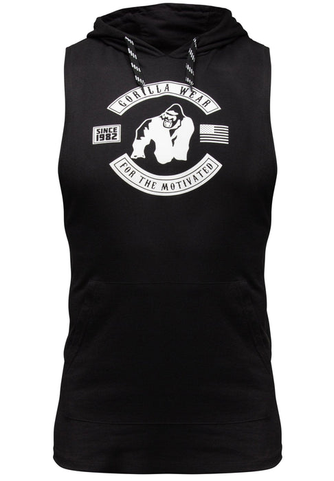 Gorilla Wear Lawrence Hooded Tank Top - Black