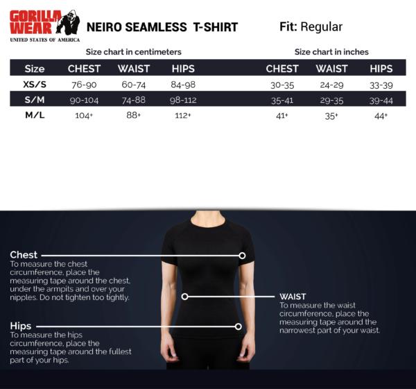 Gorilla Wear Neiro Seamless T-Shirt - Black