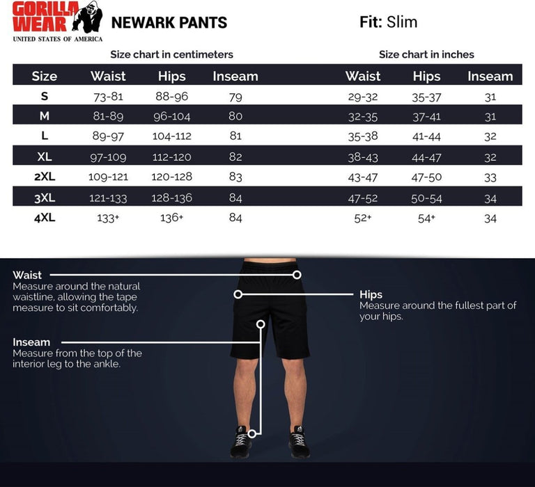 MySupplementShopPants Gorilla Wear Newark Pants - Black by Gorilla Wear