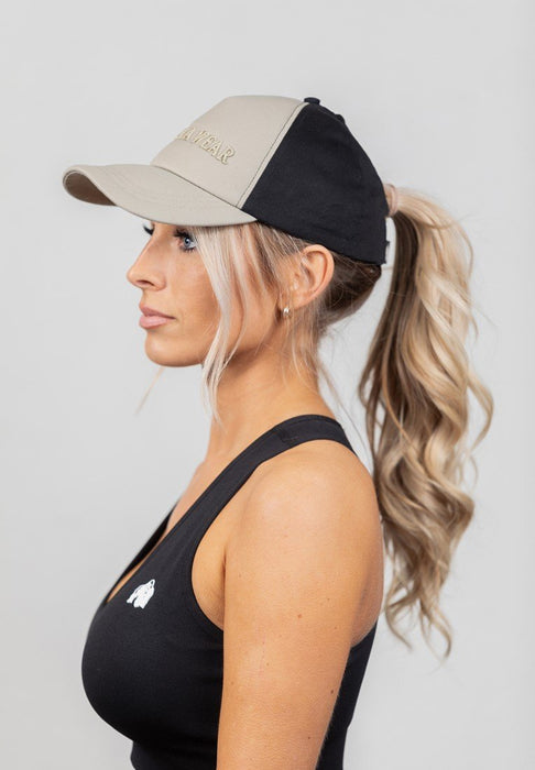 Gorilla Wear Sharon Ponytail Cap - Beige/Black