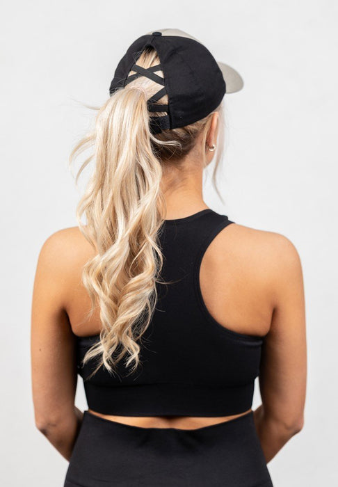 Gorilla Wear Sharon Ponytail Cap - Beige/Black - Cap at MySupplementShop by Gorilla Wear