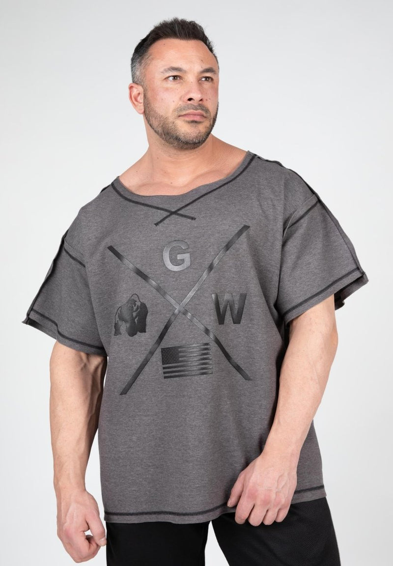 Gorilla Wear Sheldon Work Out Top - Grey