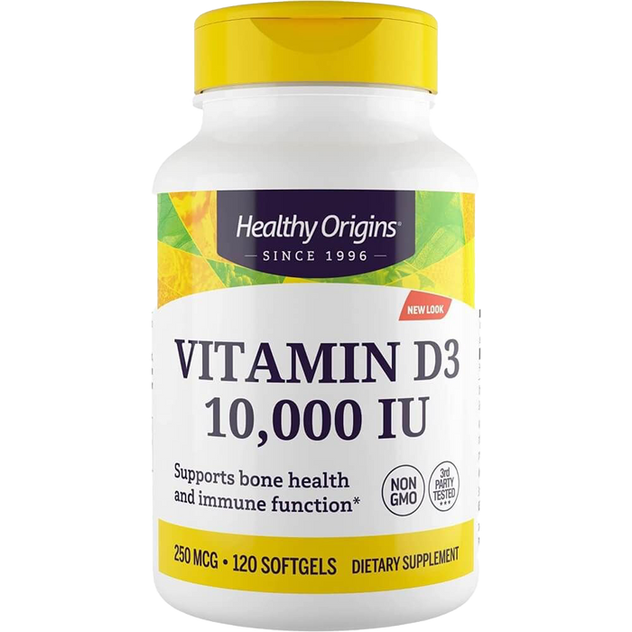 Healthy Origins Vitamin D3 10,000iu 120 Softgels