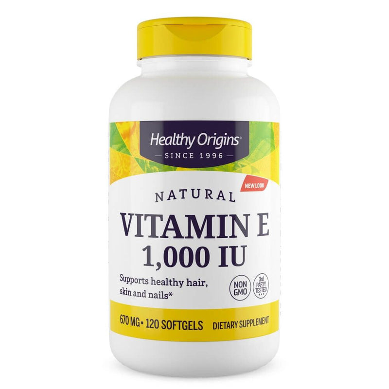 Healthy Origins Vitamin E 1,000iu 120 Softgels | Premium Supplements at MYSUPPLEMENTSHOP