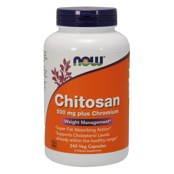 NOW Foods Chitosan, 500mg Plus Chromium - 240 vcaps