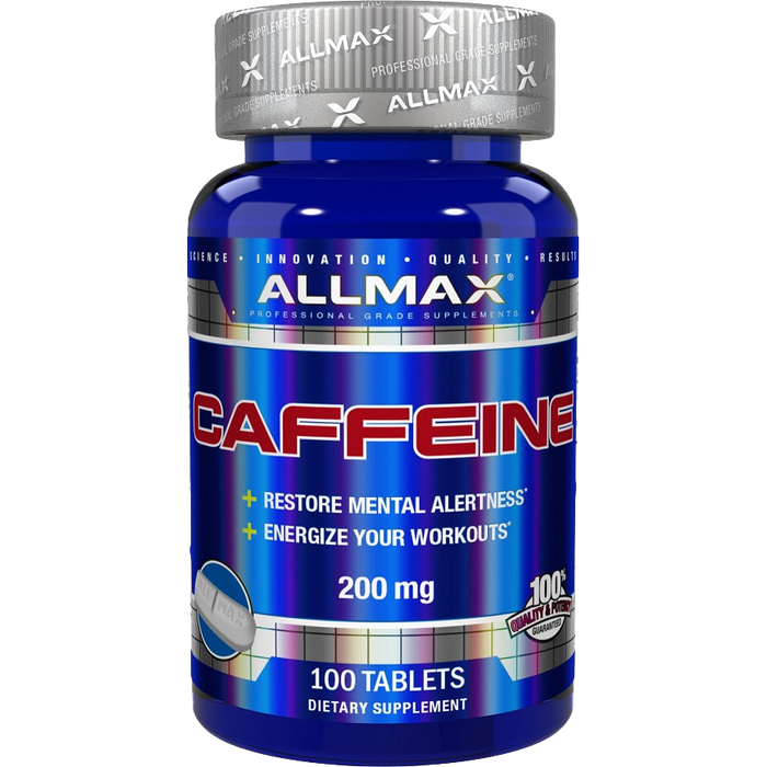 AllMax Nutrition Caffeine, 200mg - 100 tablets