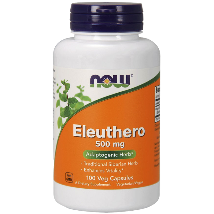 NOW Foods Eleuthero, 500mg - 100 vcaps