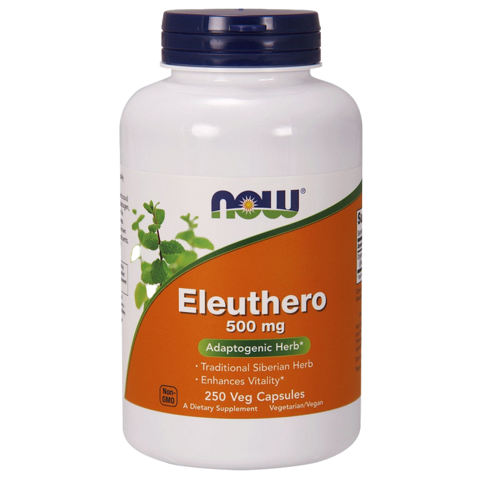 NOW Foods Eleuthero, 500mg - 250 vcaps