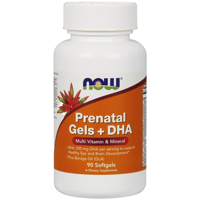 NOW Foods Prenatal Gels + DHA - 90 softgels