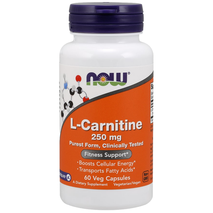 NOW Foods L-Carnitine, 250mg - 60 vcaps