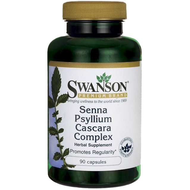 Swanson Senna Psyllium Cascara Complex - 90 caps